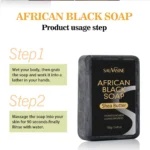 100g-AFRICAN-BLACK-SOAP-Shea-Butter-Bar-Moisturizing-Acne-Treatment-Cleanser-for-Clear-Skin-Care-Deep