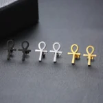 ANKH-CROSS-EARRINGS-STAINLESS-STEEL-POST-EARRINGS-KEY-OF-LIFE-THE-KEY-OF-THE-NILE-OR