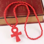 Classic-Egyptian-Ankh-Crucifix-Hip-Hop-Wood-Beads-Necklace-Pendant-Wooden-Cross-Necklaces-For-Men-Women