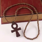 Classic-Egyptian-Ankh-Crucifix-Hip-Hop-Wood-Beads-Necklace-Pendant-Wooden-Cross-Necklaces-For-Men-Women