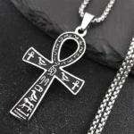 Egyptian-Ankh-Cross-Key-Of-Life-Necklaces-for-Women-Men-Stainless-Steel-Mythology-Chain-Necklace-Jewelry