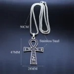 Egyptian-Ankh-Cross-Key-Of-Life-Necklaces-for-Women-Men-Stainless-Steel-Mythology-Chain-Necklace-Jewelry