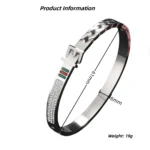 Fashion-Europe-and-the-United-States-Stainless-Steel-Bracelet-Zirconia-Men-and-Women-Bangle-Ornaments-Gifts