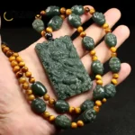 Natural-Hetian-Jade-Zodiac-Dragon-Pendant-Green-Jade-Dragon-Brand-Men-s-Jade-Necklace-Hand-carved